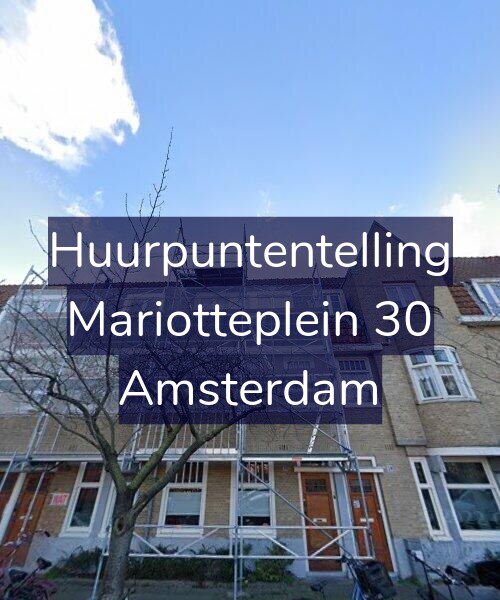 Foto gevel Huurpuntentelling voor Mariotteplein 30, Amsterdam