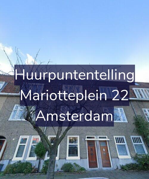 Foto gevel Huurpuntentelling voor Mariotteplein 22, Amsterdam