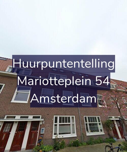 Foto gevel Huurpuntentelling voor Mariotteplein 54, Amsterdam