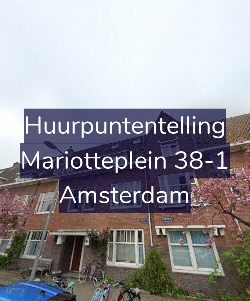 Foto gevel Huurpuntentelling voor Mariotteplein 38-1, Amsterdam