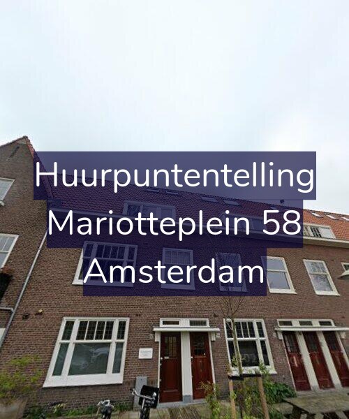 Foto gevel Huurpuntentelling voor Mariotteplein 58, Amsterdam