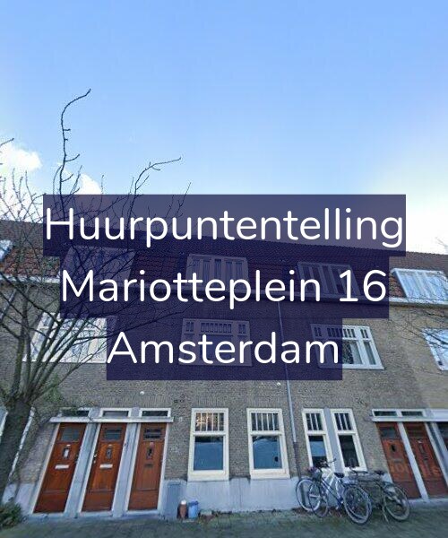 Foto gevel Huurpuntentelling voor Mariotteplein 16, Amsterdam