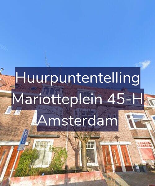 Foto gevel Huurpuntentelling voor Mariotteplein 45-H, Amsterdam