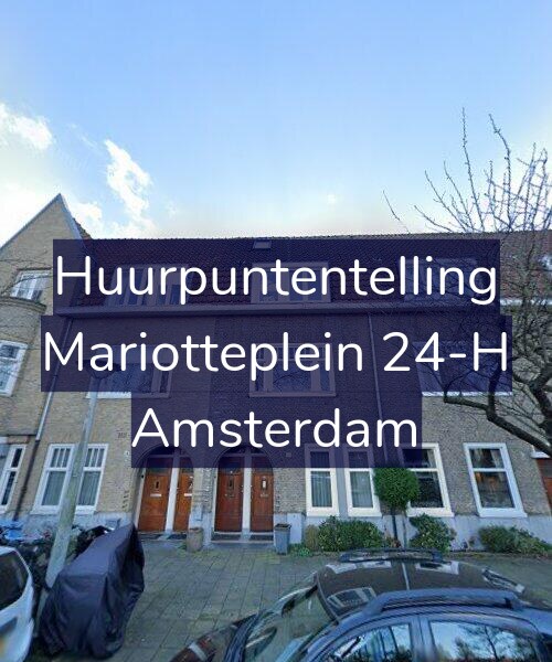 Foto gevel Huurpuntentelling voor Mariotteplein 24-H, Amsterdam