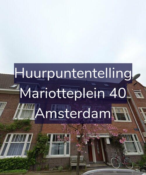Foto gevel Huurpuntentelling voor Mariotteplein 40, Amsterdam