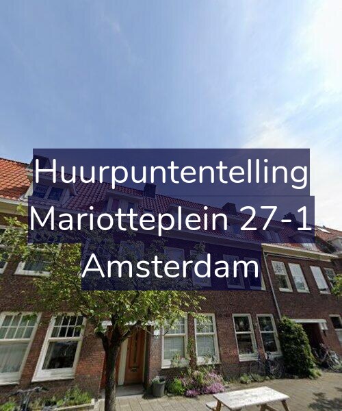 Foto gevel Huurpuntentelling voor Mariotteplein 27-1, Amsterdam