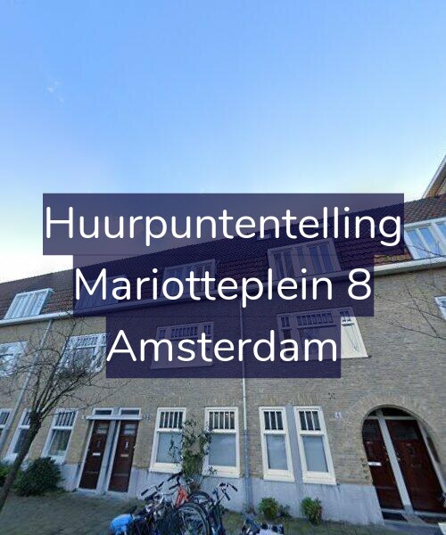 Foto gevel Huurpuntentelling voor Mariotteplein 8, Amsterdam