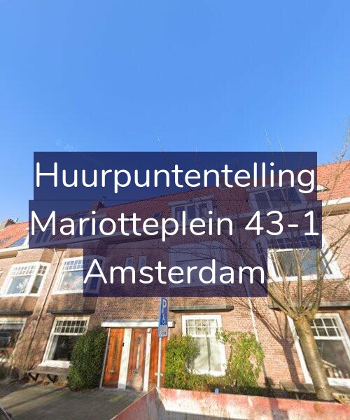 Foto gevel Huurpuntentelling voor Mariotteplein 43-1, Amsterdam