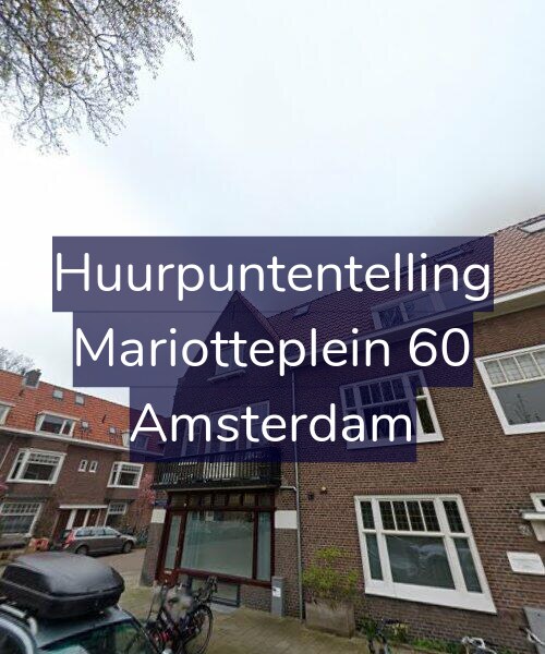 Foto gevel Huurpuntentelling voor Mariotteplein 60, Amsterdam