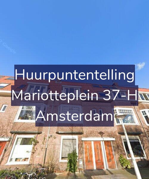 Foto gevel Huurpuntentelling voor Mariotteplein 37-H, Amsterdam