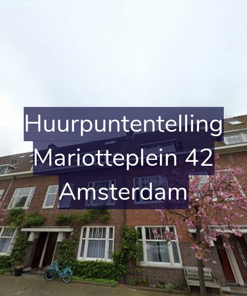 Foto gevel Huurpuntentelling voor Mariotteplein 42, Amsterdam