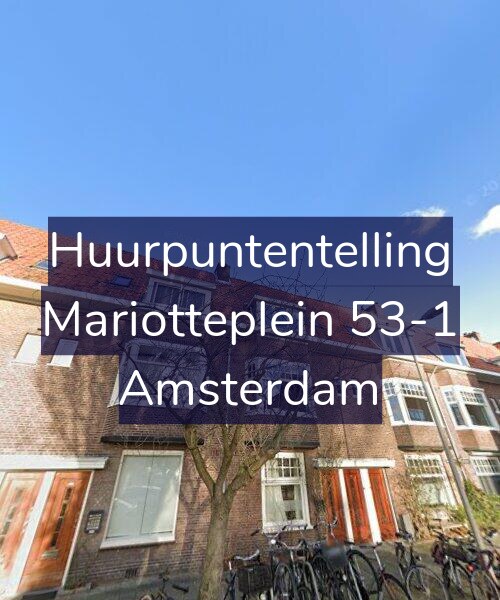 Foto gevel Huurpuntentelling voor Mariotteplein 53-1, Amsterdam