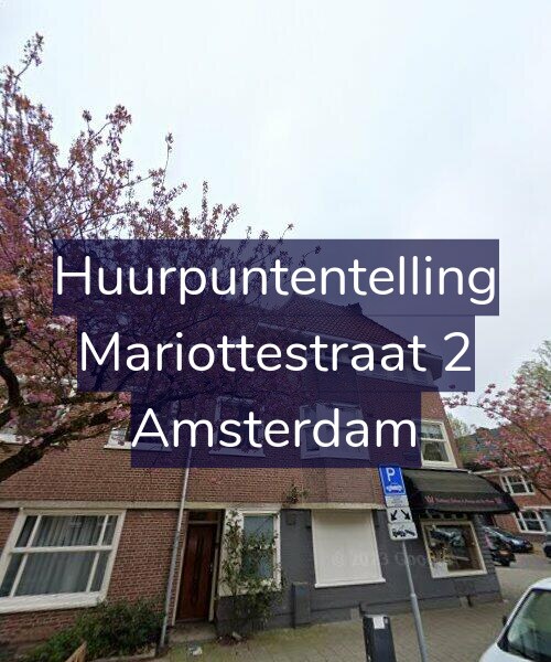 Foto gevel Huurpuntentelling voor Mariottestraat 2, Amsterdam