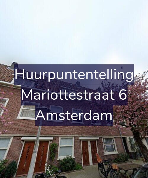 Foto gevel Huurpuntentelling voor Mariottestraat 6, Amsterdam