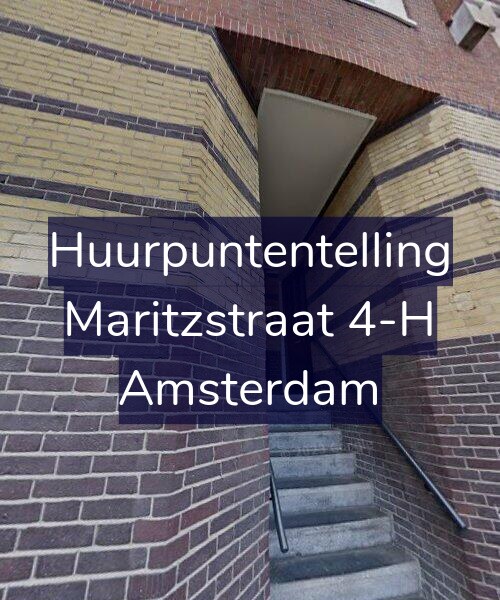 Foto gevel Huurpuntentelling voor Maritzstraat 4-H, Amsterdam