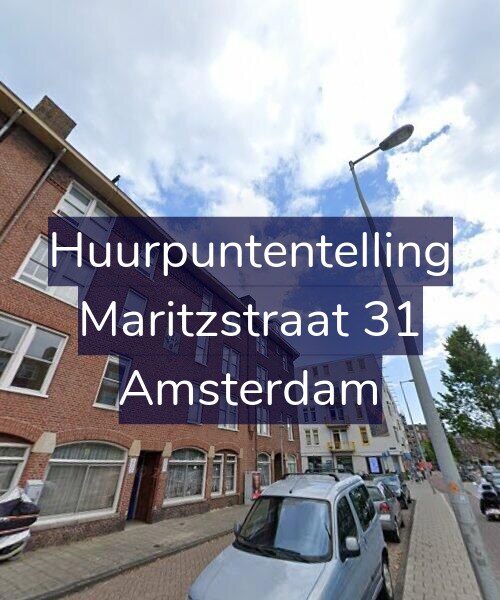 Foto gevel Huurpuntentelling voor Maritzstraat 31, Amsterdam