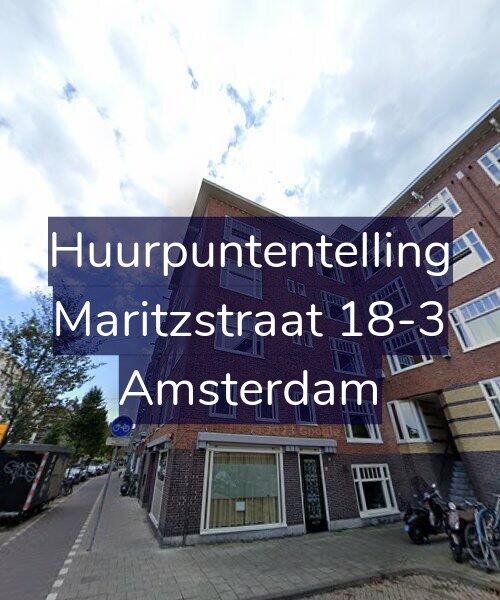 Foto gevel Huurpuntentelling voor Maritzstraat 18-3, Amsterdam