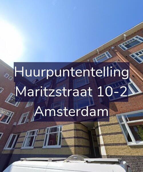 Foto gevel Huurpuntentelling voor Maritzstraat 10-2, Amsterdam