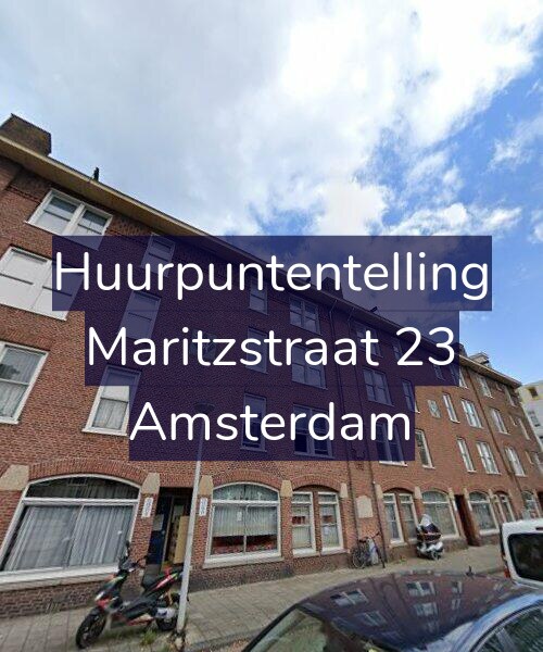 Foto gevel Huurpuntentelling voor Maritzstraat 23, Amsterdam