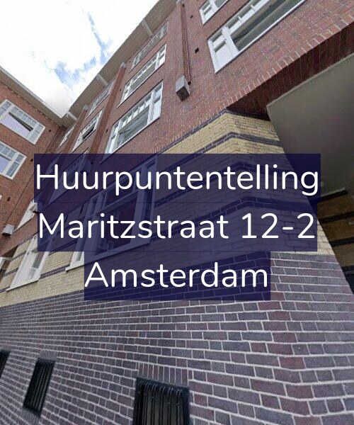 Foto gevel Huurpuntentelling voor Maritzstraat 12-2, Amsterdam