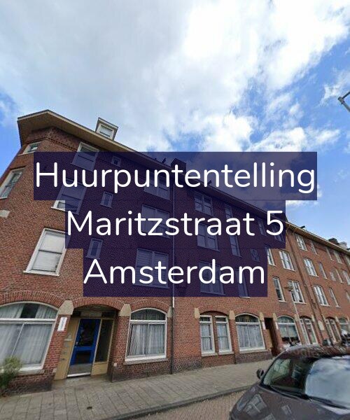 Foto gevel Huurpuntentelling voor Maritzstraat 5, Amsterdam