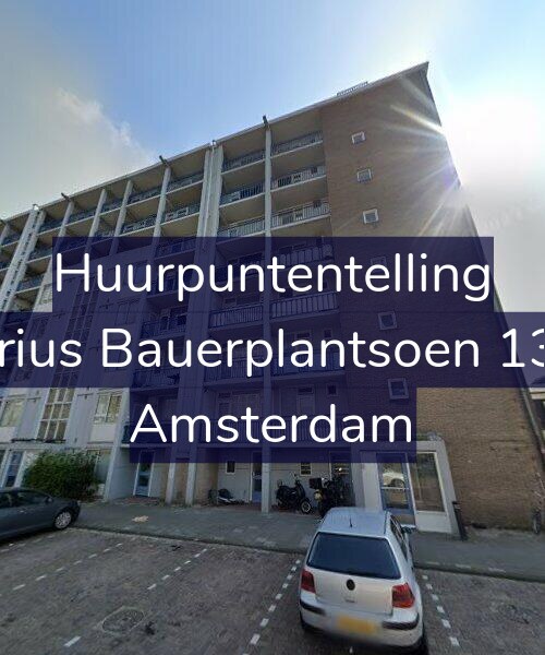 Foto gevel Huurpuntentelling voor Marius Bauerplantsoen 13-H, Amsterdam