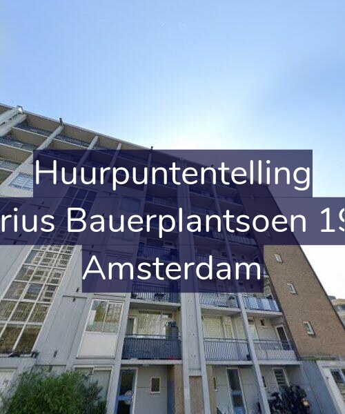 Foto gevel Huurpuntentelling voor Marius Bauerplantsoen 19-2, Amsterdam