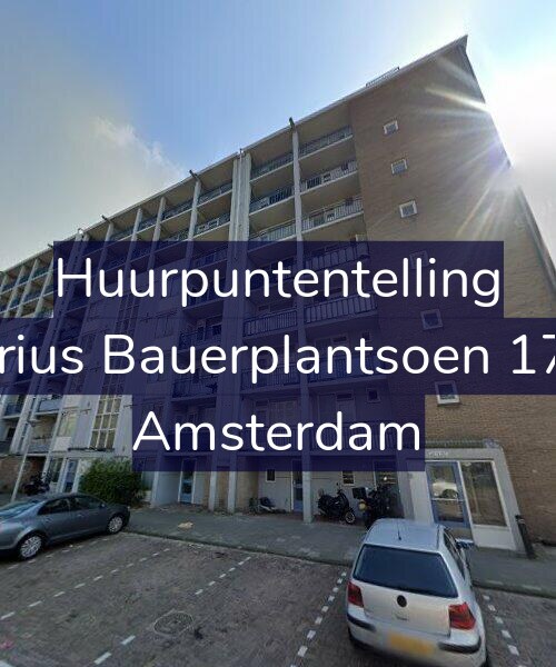 Foto gevel Huurpuntentelling voor Marius Bauerplantsoen 17-H, Amsterdam