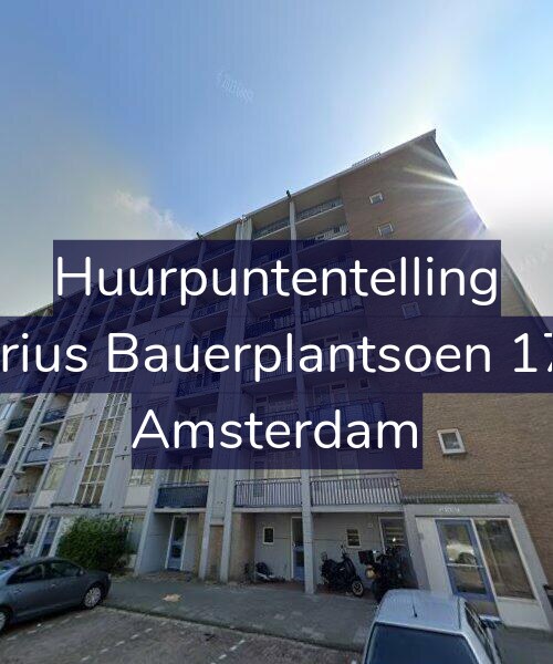 Foto gevel Huurpuntentelling voor Marius Bauerplantsoen 17-1, Amsterdam