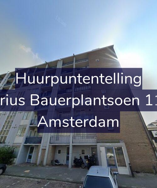 Foto gevel Huurpuntentelling voor Marius Bauerplantsoen 11-1, Amsterdam