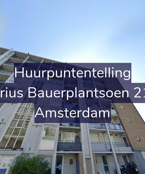 Foto gevel Huurpuntentelling voor Marius Bauerplantsoen 21-3, Amsterdam