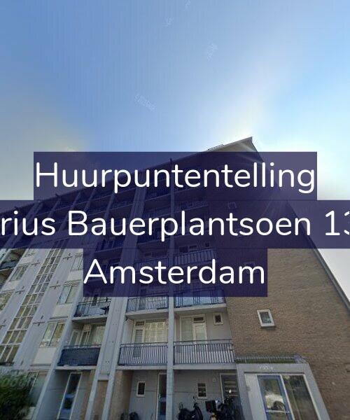 Foto gevel Huurpuntentelling voor Marius Bauerplantsoen 13-3, Amsterdam