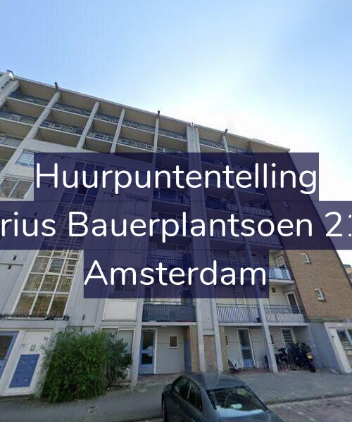 Foto gevel Huurpuntentelling voor Marius Bauerplantsoen 21-1, Amsterdam