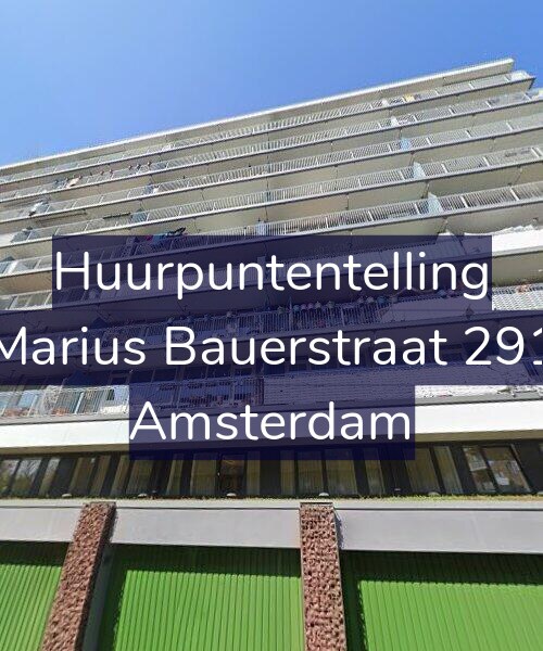 Foto gevel Huurpuntentelling voor Marius Bauerstraat 291, Amsterdam