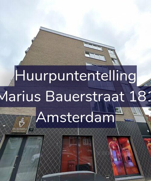 Foto gevel Huurpuntentelling voor Marius Bauerstraat 181, Amsterdam