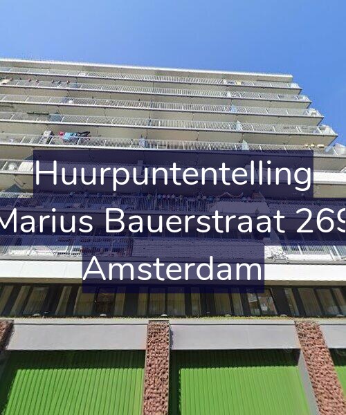 Foto gevel Huurpuntentelling voor Marius Bauerstraat 269, Amsterdam