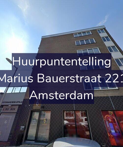 Foto gevel Huurpuntentelling voor Marius Bauerstraat 221, Amsterdam