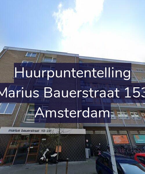 Foto gevel Huurpuntentelling voor Marius Bauerstraat 153, Amsterdam