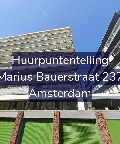 Foto gevel Huurpuntentelling voor Marius Bauerstraat 237, Amsterdam