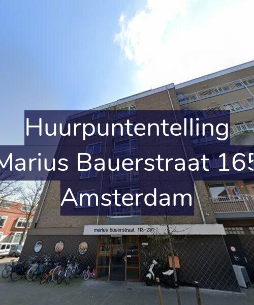 Foto gevel Huurpuntentelling voor Marius Bauerstraat 165, Amsterdam