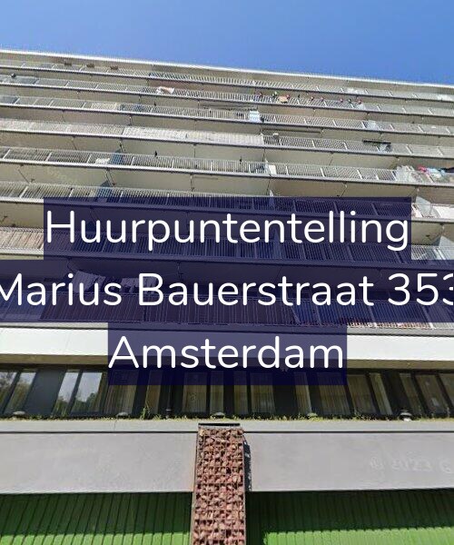 Foto gevel Huurpuntentelling voor Marius Bauerstraat 353, Amsterdam