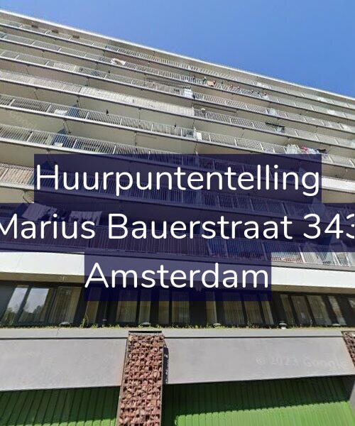 Foto gevel Huurpuntentelling voor Marius Bauerstraat 343, Amsterdam