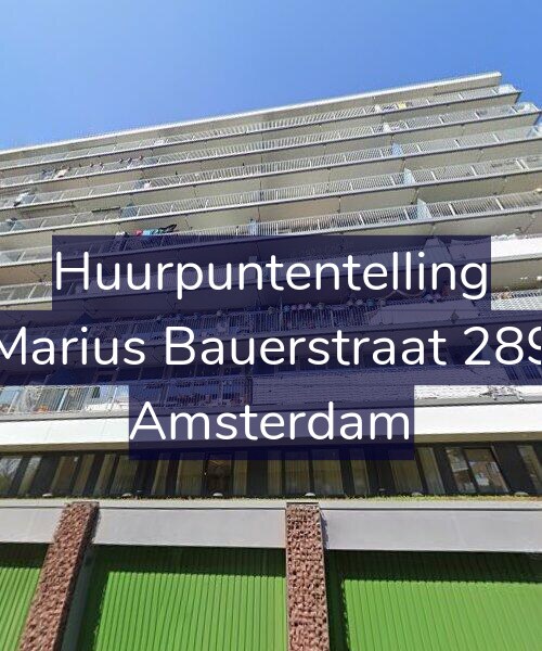 Foto gevel Huurpuntentelling voor Marius Bauerstraat 289, Amsterdam