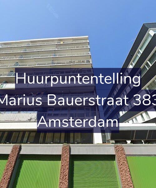 Foto gevel Huurpuntentelling voor Marius Bauerstraat 383, Amsterdam