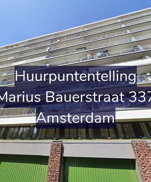 Foto gevel Huurpuntentelling voor Marius Bauerstraat 337, Amsterdam