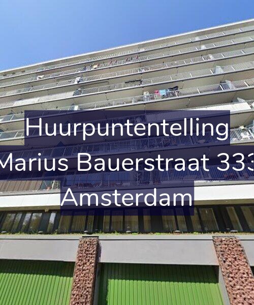 Foto gevel Huurpuntentelling voor Marius Bauerstraat 333, Amsterdam
