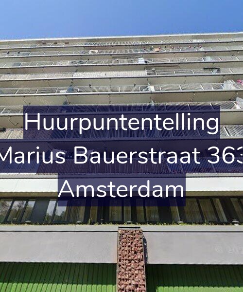 Foto gevel Huurpuntentelling voor Marius Bauerstraat 363, Amsterdam
