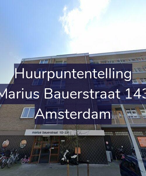 Foto gevel Huurpuntentelling voor Marius Bauerstraat 143, Amsterdam