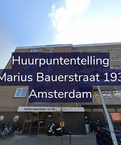 Foto gevel Huurpuntentelling voor Marius Bauerstraat 193, Amsterdam