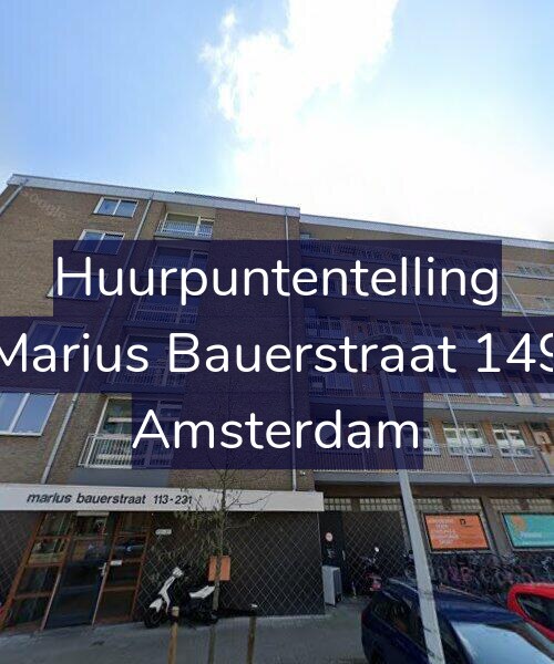 Foto gevel Huurpuntentelling voor Marius Bauerstraat 149, Amsterdam